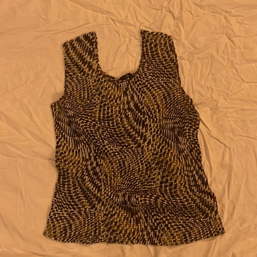 Crinkly, pleated stretchy top
